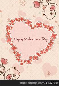 valentine&acute;s day background vector illustration
