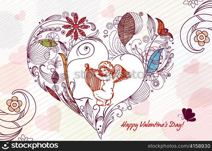 valentine&acute;s day vector background