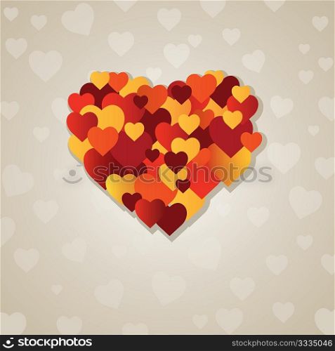 Valentine&acute;s heart. vector illustration