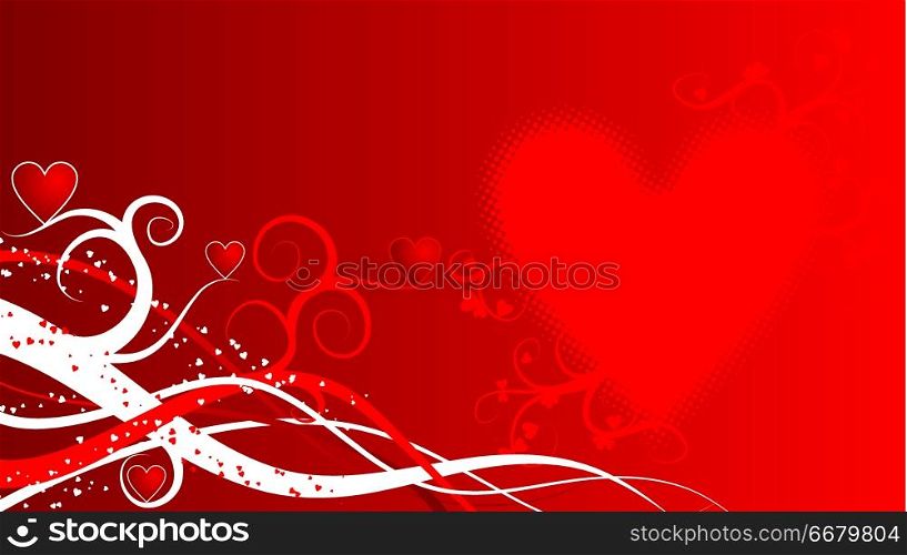 Valentine background, vector
