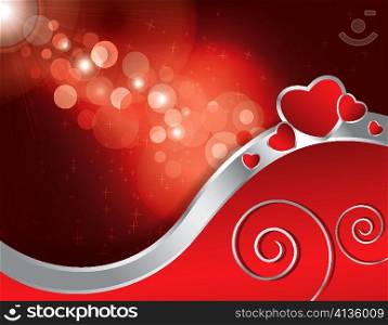 valentine background with abstract light