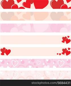 Valentine banners