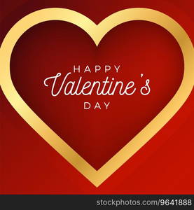 Valentine day abstract background with red Vector Image