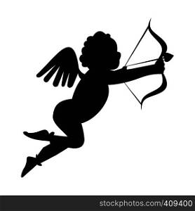 Valentine day cupid simple icon. Love angel modern symbol. Valentine day cupid simple icon