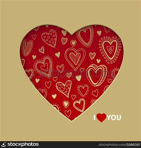Valentine day postcard concept. Vector illustration. Valentine day postcard concept. Vector illustration EPS10