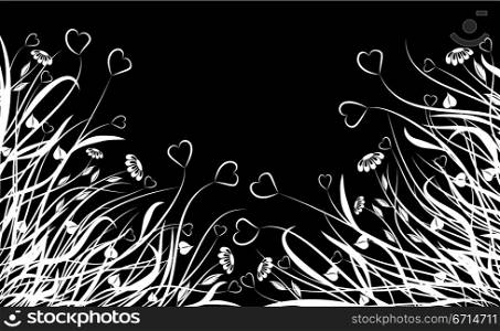 Valentine floral chaos, vector