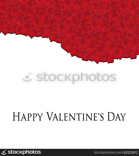 valentine illustration of a abstract background made of hearts