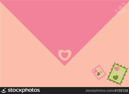 valentine illustration of a background with hearts
