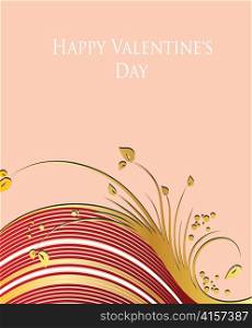 valentine illustration of a beautiful floral background