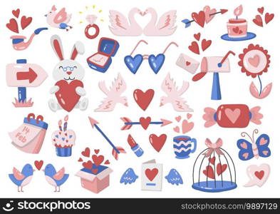 valentine illustration Vector for banner, poster, flyer
