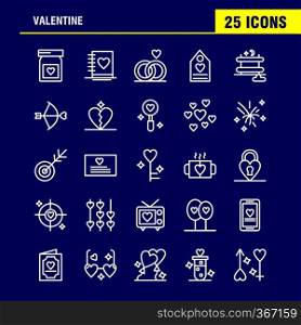 Valentine Line Icons Set For Infographics, Mobile UX/UI Kit And Print Design. Include  Bottle, Medicine, Love, Valentine, Romantic, Book, Love, Valentine, Icon Set - Vector