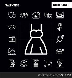 Valentine Line Icons Set For Infographics, Mobile UX/UI Kit And Print Design. Include: Cd, Disk, Love, Valentine, Romantic, Hand, Love, Valentine, Icon Set - Vector