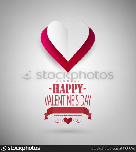 Valentine&rsquo;s Day Background With Hearts And Title Inscription