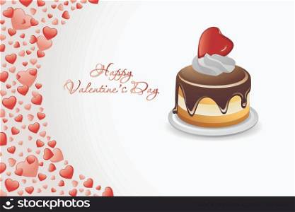 Valentine&rsquo;s Day Card with Cake
