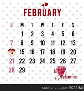 Valentine&rsquo;s day design typography and card with elegent design vector