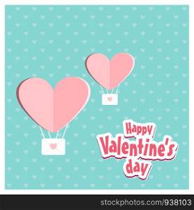 Valentine's day design typography and card with elegent design vector