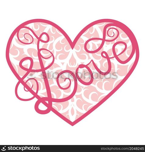 Valentine&rsquo;s day greeting card. ornamental heart shaped 3d decoration. Cutout lacy ornate heart. Laser cutting design element. Abstract ornamental heart shaped 3d. Cutout lacy ornate heart. Valentine&rsquo;s day greeting card. Laser cutting design