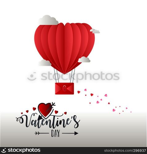 Valentine's Day Heart balloon 2019 background