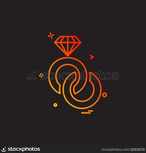 Valentine&rsquo;s day icon design vector