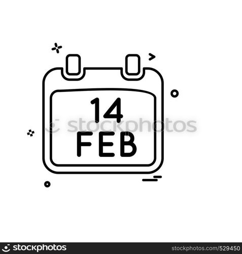 Valentine's day icon design vector