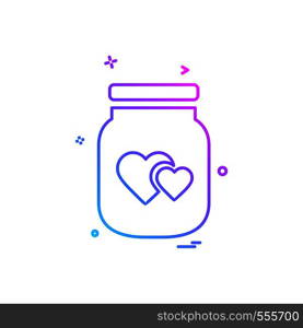 Valentine's day icon design vector