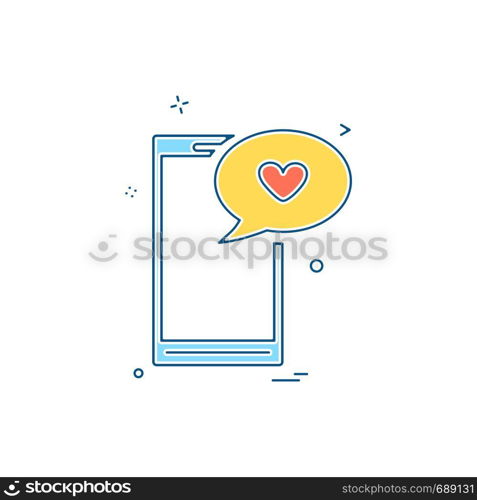 Valentine's day icon design vector