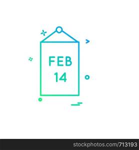 Valentine's day icon design vector
