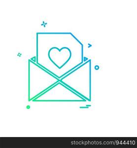 Valentine's day icon design vector