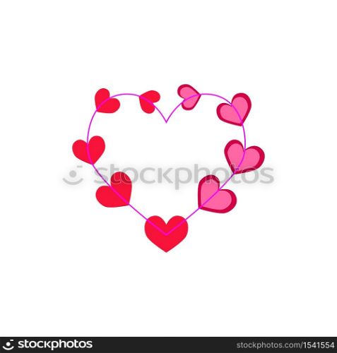 Valentine&rsquo;s day icon vector logo