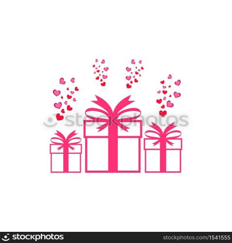 Valentine&rsquo;s day icon vector logo