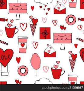 Valentine&rsquo;s Day seamless pattern