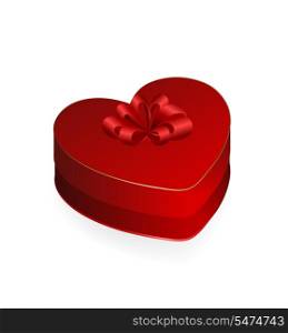 Valentine&rsquo;s Gift Box On A White Background