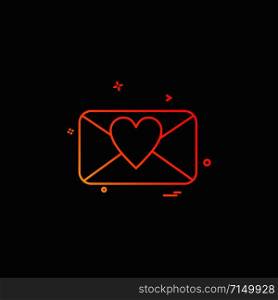 valentine&rsquo;s heart massage icon vector design