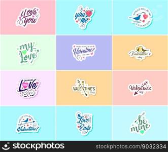 Valentine’s Day  A Time for Romance and Creative Expression of Love Stickers
