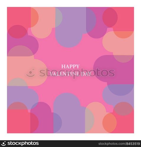 Valentine’s day background abstract vector design