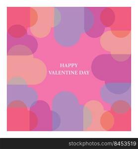 Valentine’s day background abstract vector design