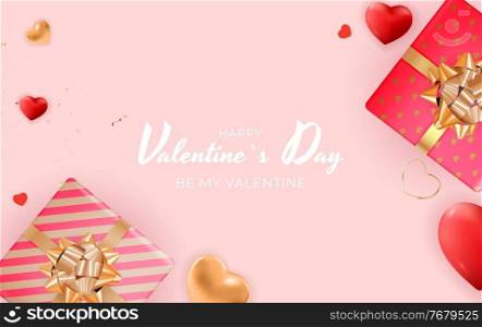Valentine s Day Background Design. Template for advertising, web, social media and fashion ads. Poster, flyer, greeting card, header for website Vector Illustration. Valentine s Day Background Design. Template for advertising, web, social media and fashion ads. Poster, flyer, greeting card, header for website Vector Illustration EPS10
