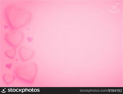 Valentine s day background with hearts. Vector illustration. Wallpaper, flyers, invitation, posters, brochure, banners.