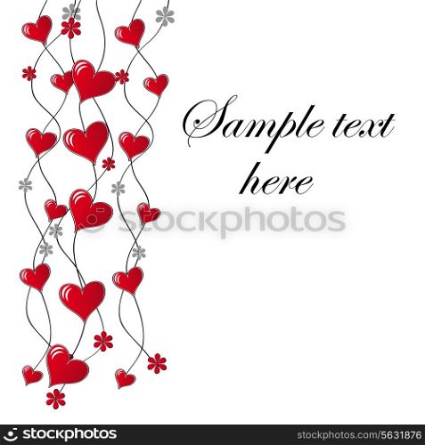 Valentine`s day card in vector. EPS 10.