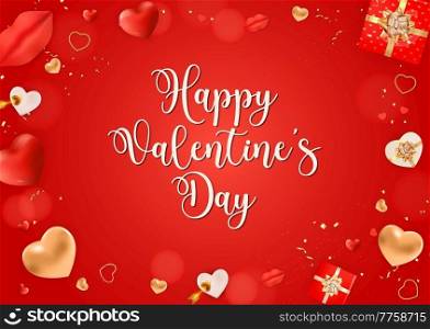 Valentine s Day Greeting Background Design. Template for advertising, web, social media and fashion ads. Horizontal poster, flyer, greeting card, header for website Vector Illustration eps10. Valentine s Day Greeting Background Design. Template for advertising, web, social media and fashion ads. Horizontal poster, flyer, greeting card, header for website Vector Illustration