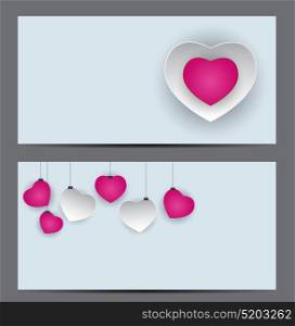 Valentine s Day Heart Symbol Gift Card. Love and Feelings Background Design. Vector illustration EPS10. Valentine s Day Heart Symbol Gift Card. Love and Feelings Backgr