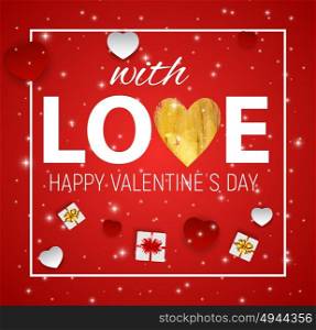 Valentine s Day Heart Symbol. Love and Feelings Background Design. Vector illustration EPS10. Valentine s Day Heart Symbol. Love and Feelings Background Design. Vector illustration