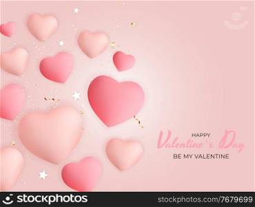 Valentine s Day Holiday Background Realistic Design. Template for advertising, web, social media and fashion ads. Poster, flyer, greeting card, header for website Vector Illustration. Valentine s Day Holiday Background Realistic Design. Template for advertising, web, social media and fashion ads. Poster, flyer, greeting card, header for website Vector Illustration EPS10