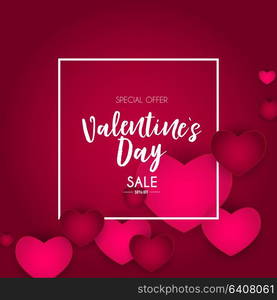 Valentine s Day Love and Feelings Sale Background Design. Vector illustration EPS10. Valentine s Day Love and Feelings Sale Background Design. Vector illustration