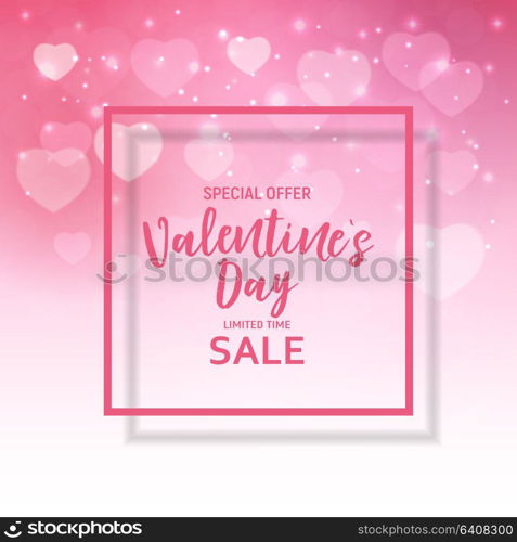 Valentine s Day Love and Feelings Sale Background Design. Vector illustration EPS10. Valentine s Day Love and Feelings Sale Background Design. Vector illustration