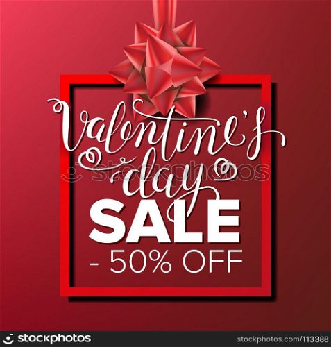 Valentine s Day Sale Banner Vector. Business Advertising Illustration. February 14 Sale Poster. Template Design For Web, Love Flyer, Valentine Card, Advertising.. Valentine s Day Sale Banner Vector. Vector. Love Discounts Poster. Business Advertising Illustration. Design For Web, February 14 Flyer, Valentine Card