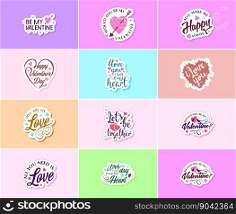 Valentine’s Day Sticker  A Time for Romance and Beautiful Artistry