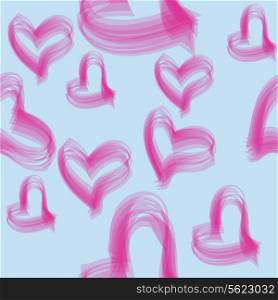 valentine seamless hearts pattern. Vector illustration .