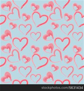 valentine seamless hearts pattern. Vector illustration. EPS 10.