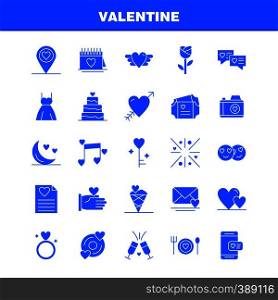 Valentine Solid Glyph Icons Set For Infographics, Mobile UX/UI Kit And Print Design. Include: Cd, Disk, Love, Valentine, Romantic, Hand, Love, Valentine, Icon Set - Vector